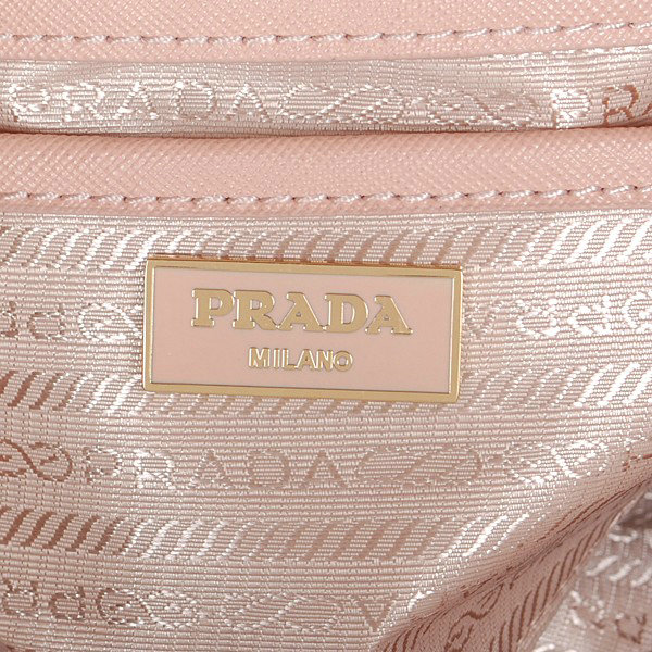 2014 Prada saffiano calfskin tote BN2245 light pink